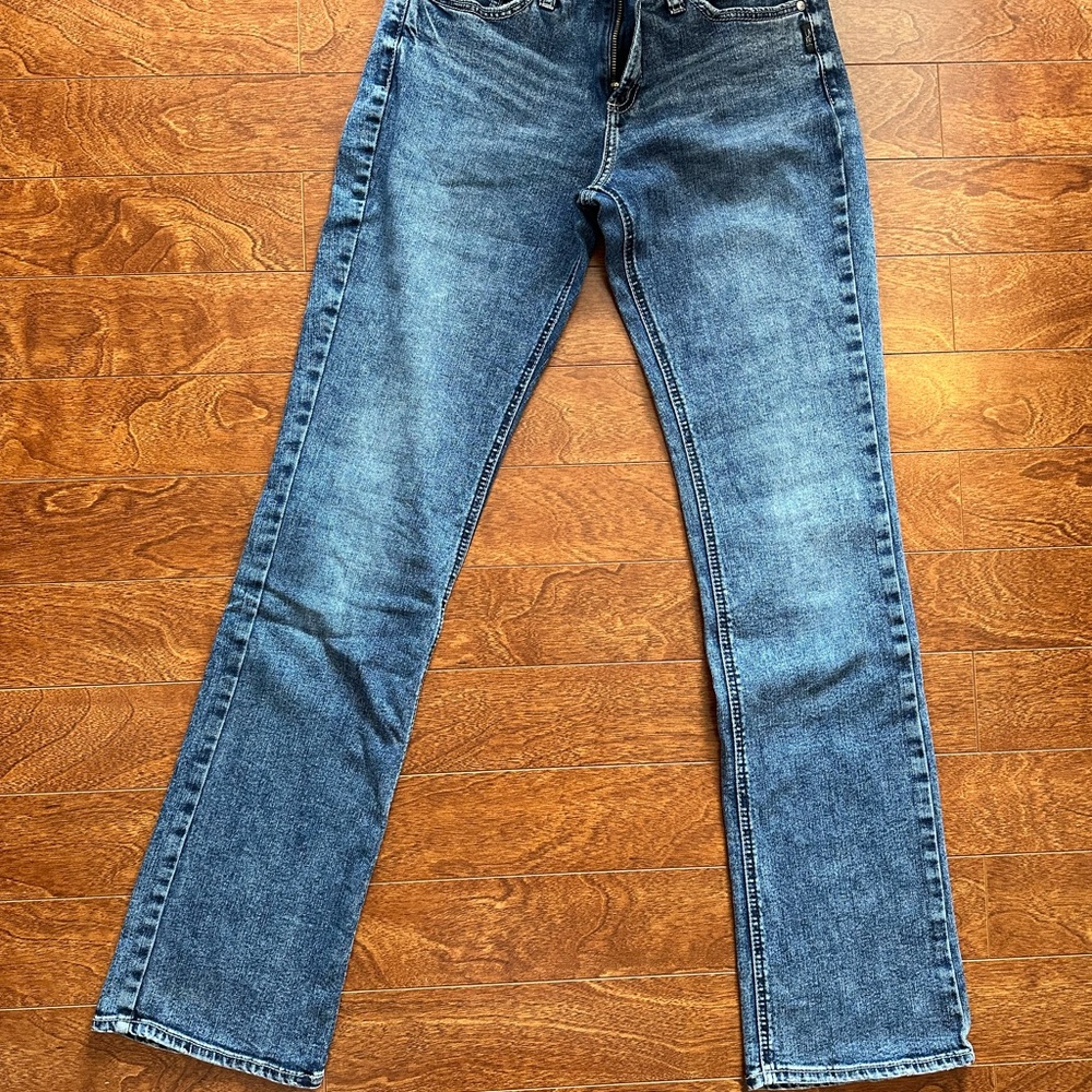 Silver Classic Blue Denim Jeans